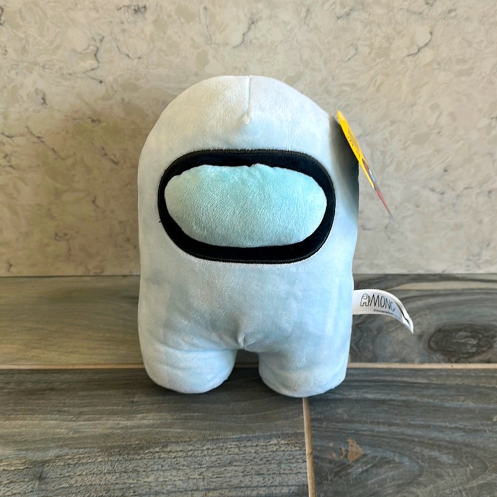 White/blue among us plush NEW WITH TAGS